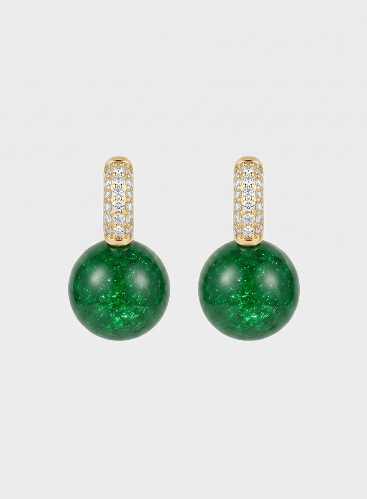 Green Radiance Earrings