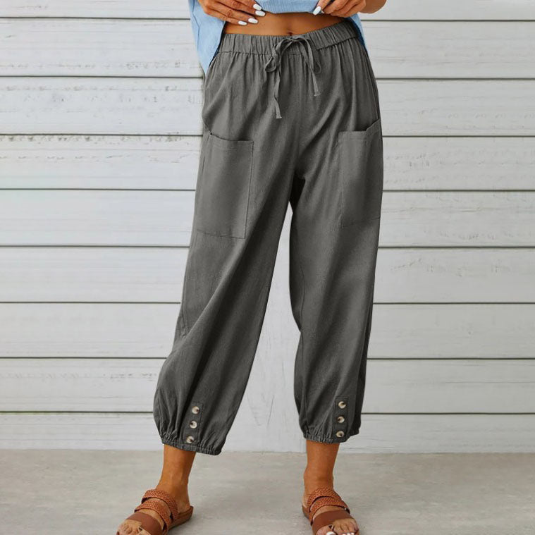 Somerset | Wide-Leg Cotton Trousers