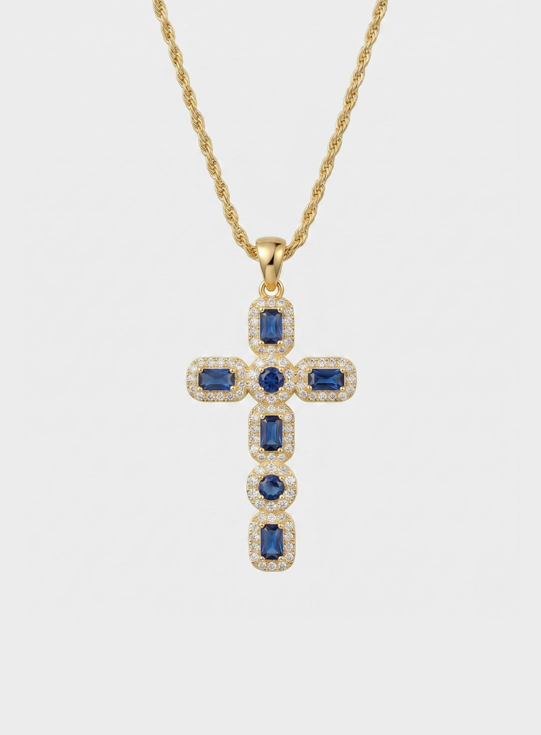 Elegant Zirconia Cross Necklace