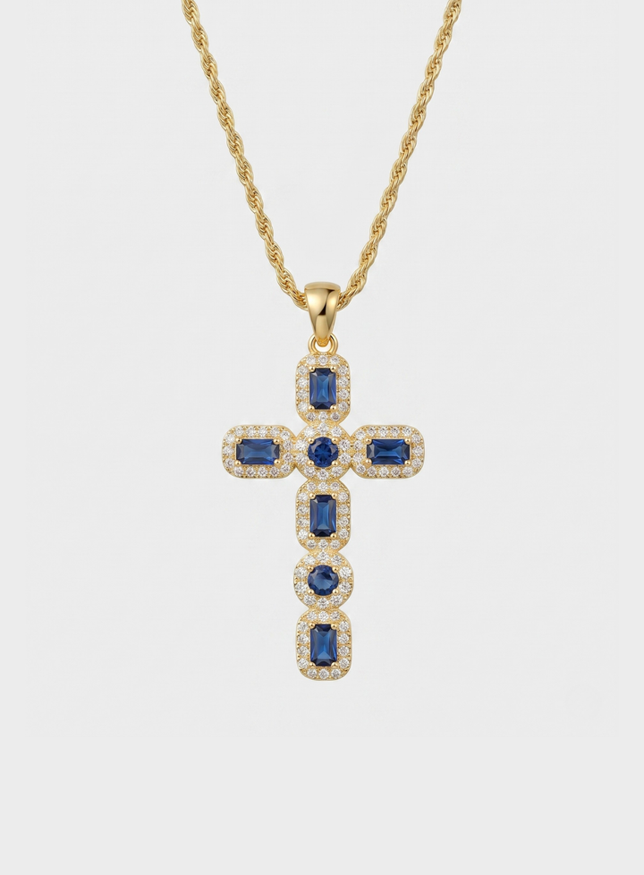 Elegant Zirconia Cross Necklace