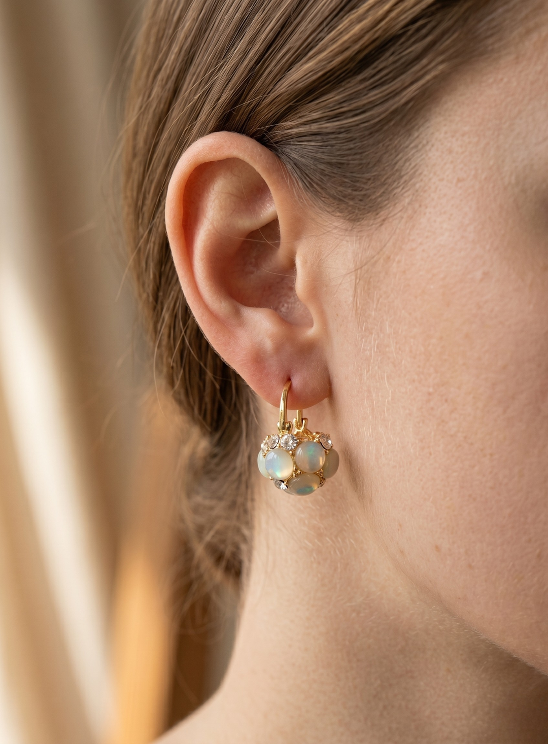 Pearl Cluster Earrings