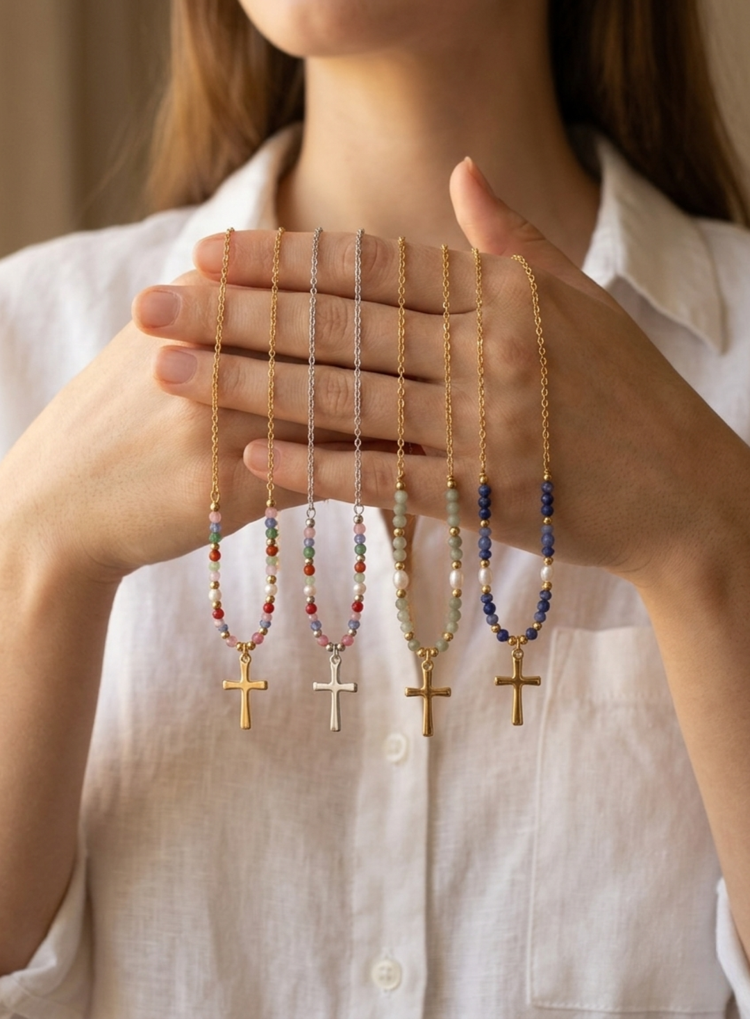 Eternity Beaded Necklace Set