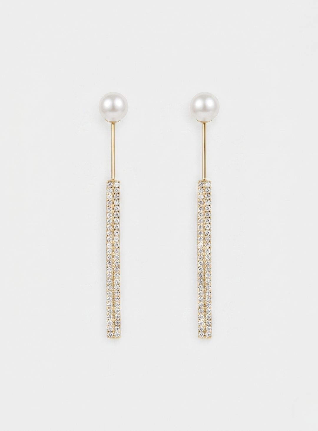 Pearl Line Earrings