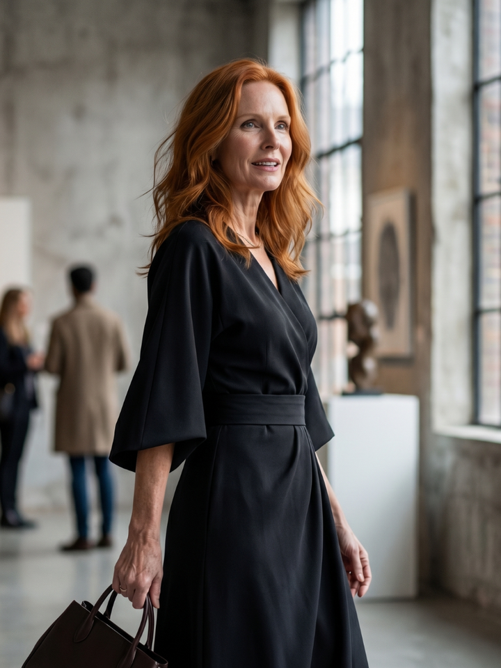 Berylla | Sculpted Waist Panel Midi Dress