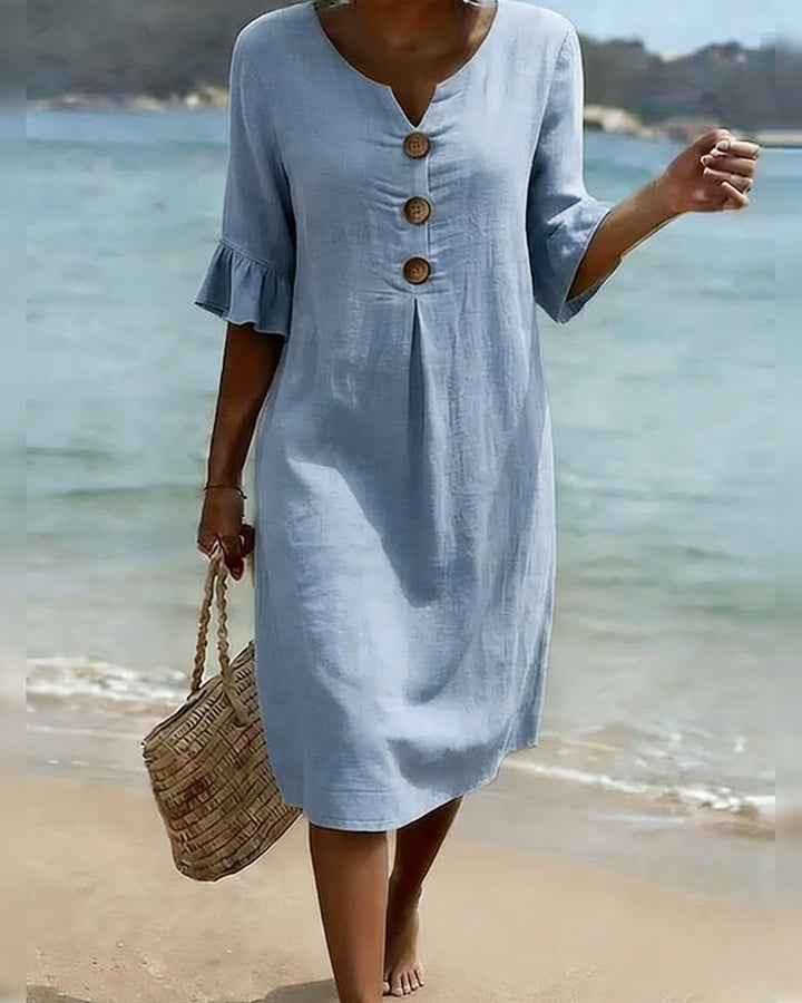 Cleo | Button-Down Cotton Dress