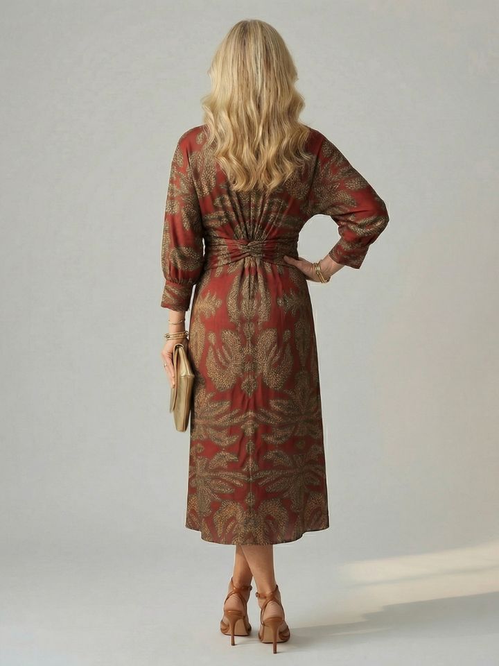 Rune | Natural Wrap Midi Dress
