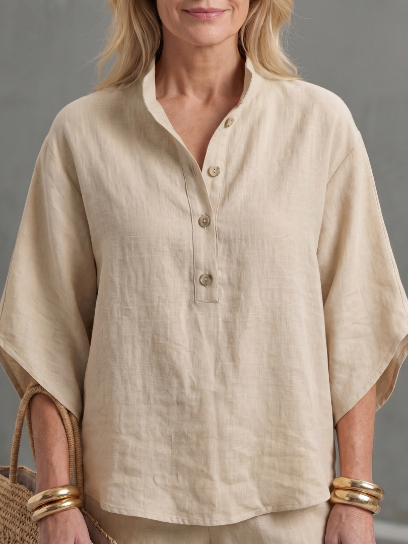 Ality | Button Front Relaxed Tunic Trouser Set