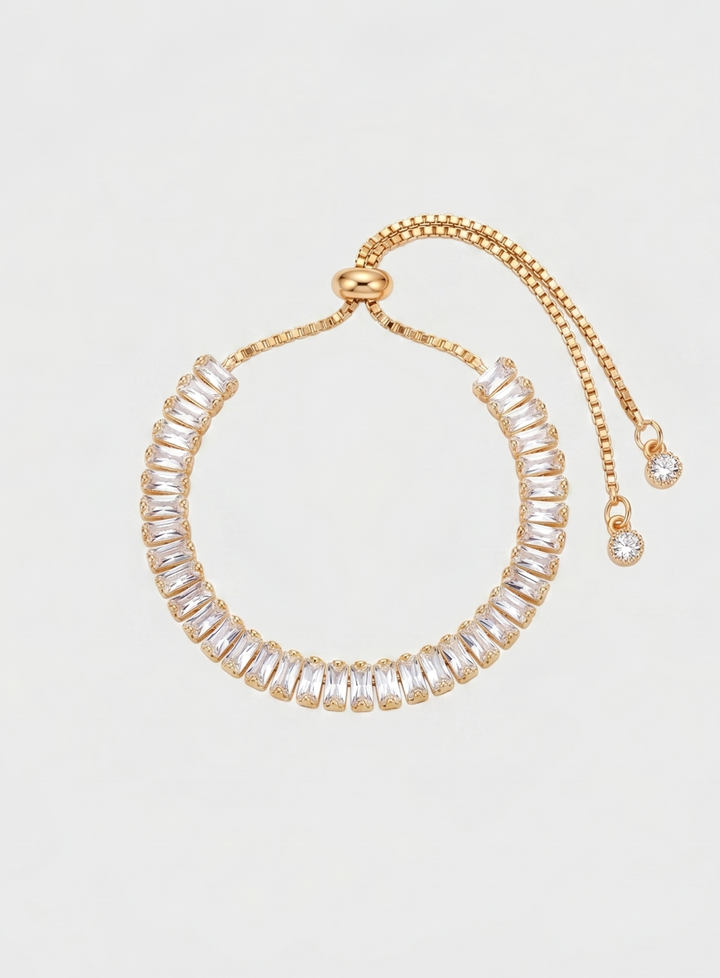 Golden Radiance Crystal Bracelet