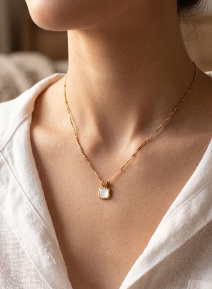 Moon Pearl Necklace