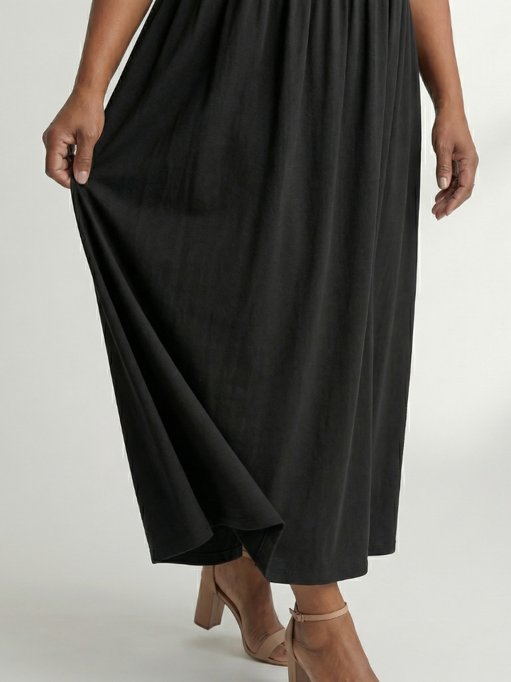 Cira | Simple Gather Midi Dress