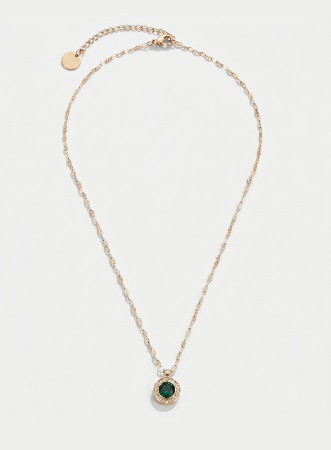 Green Halo Necklace