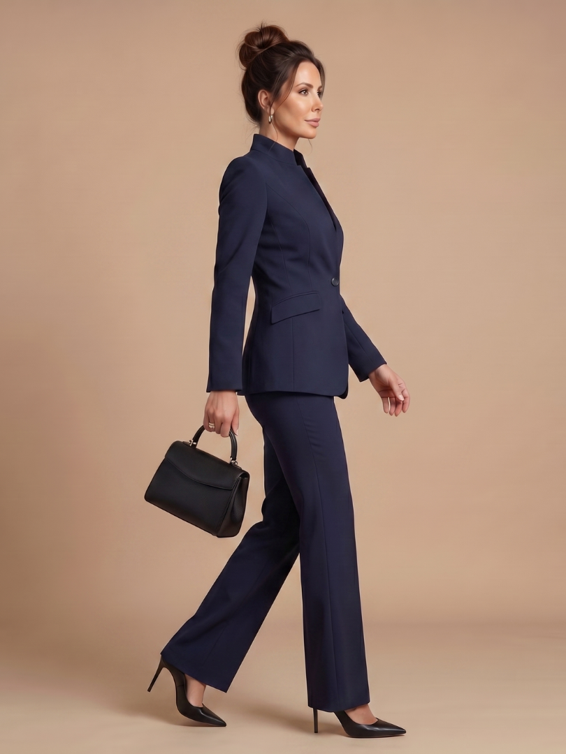 Alta | Structured Stand Collar Tailored Suit