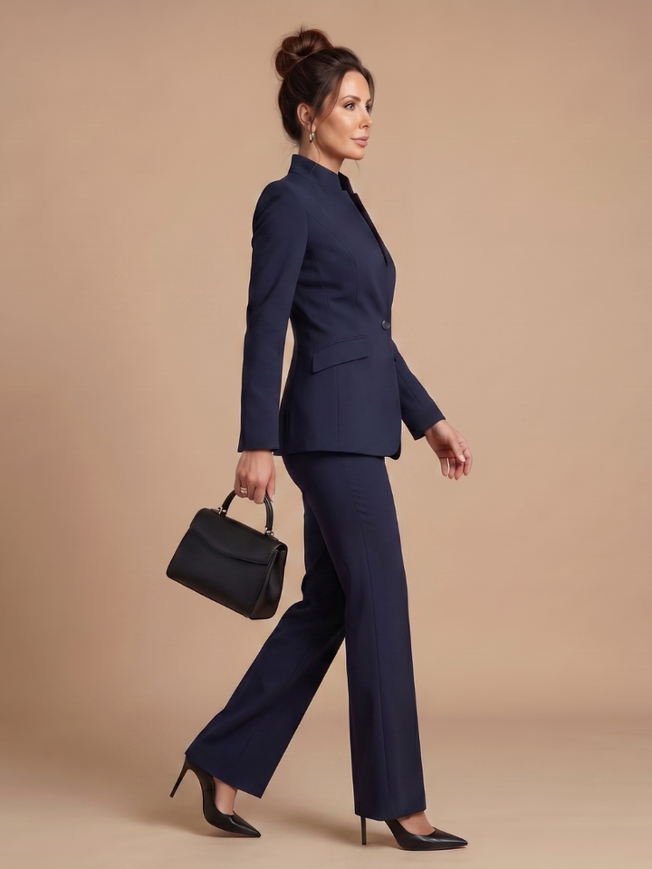Alta | Structured Stand Collar Tailored Suit