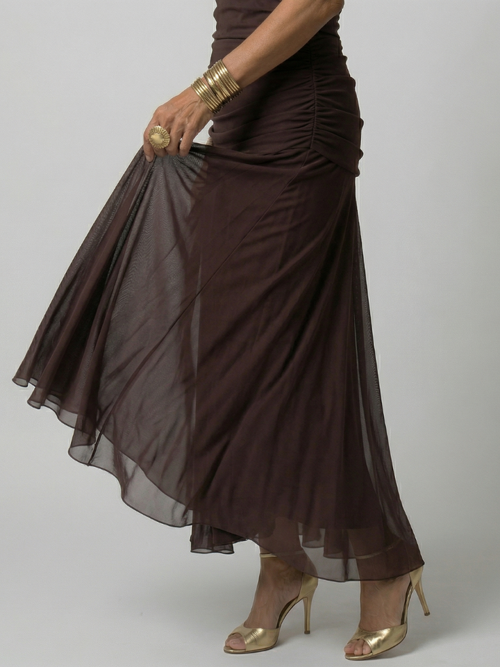 Vivienne | Off Shoulder Flow Midi Dress