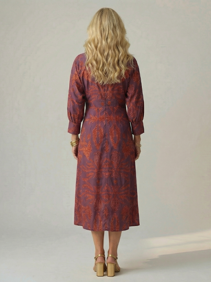 Rune | Natural Wrap Midi Dress