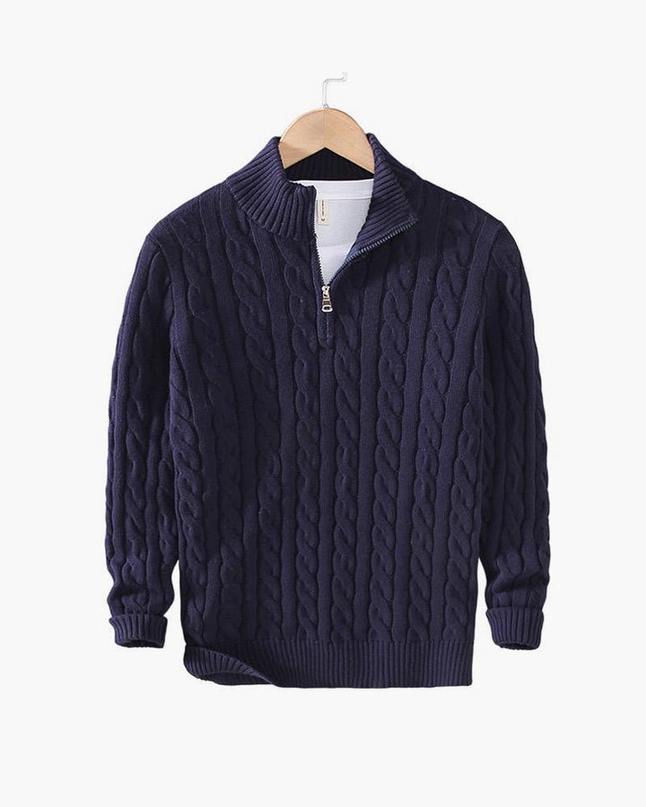 The Taebaek Heritage | Zipped Cable Sweater