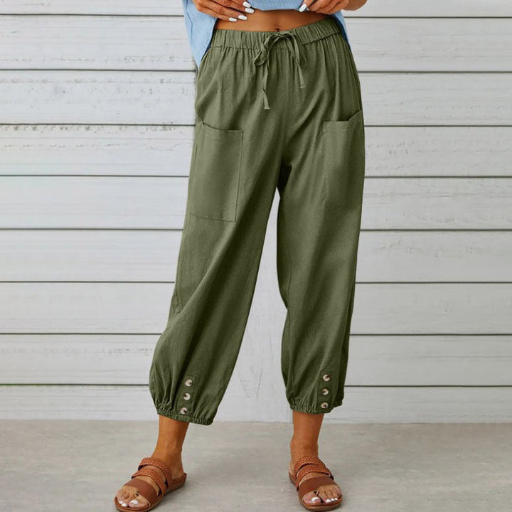 Somerset | Wide-Leg Cotton Trousers