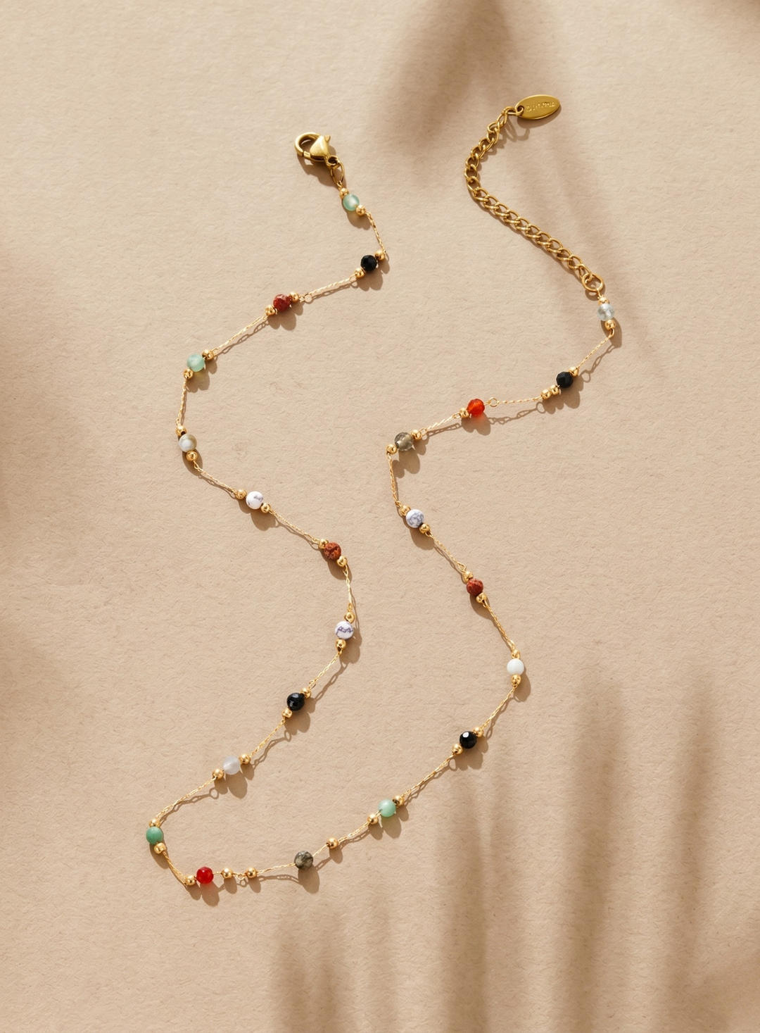 Multi-Coloured Gemstone Necklace