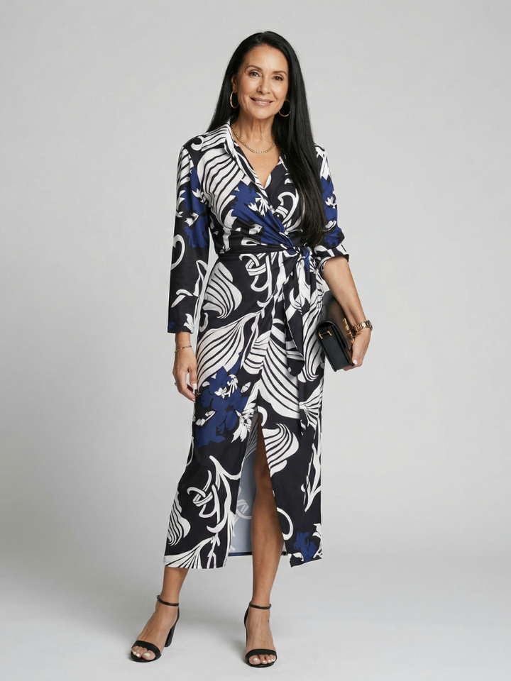 Velden | Relaxed Wrap Midi Dress