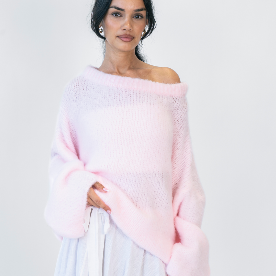 Isla | Slouchy Off-Shoulder Luxe Knit
