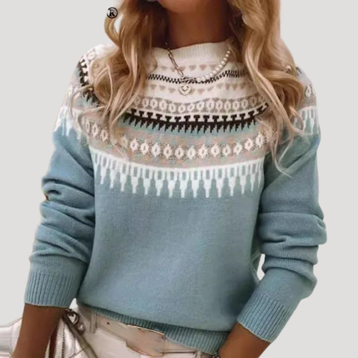 The Jodi Artisan | Women’s Spring Fair Isle Knit Sweater