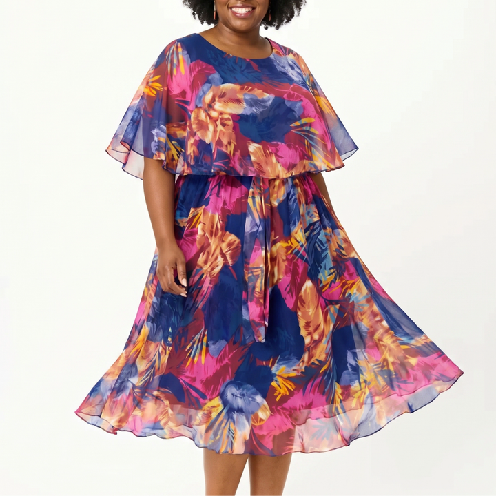 TAMARA | SUMMER PLUS SIZE CHIFFON DRESS