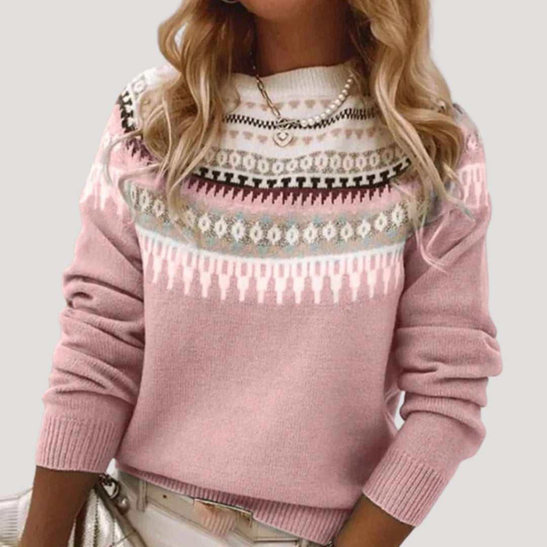 The Jodi Artisan | Women’s Spring Fair Isle Knit Sweater