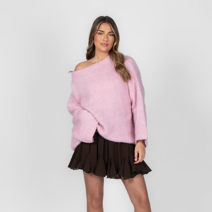 Isla | Slouchy Off-Shoulder Luxe Knit