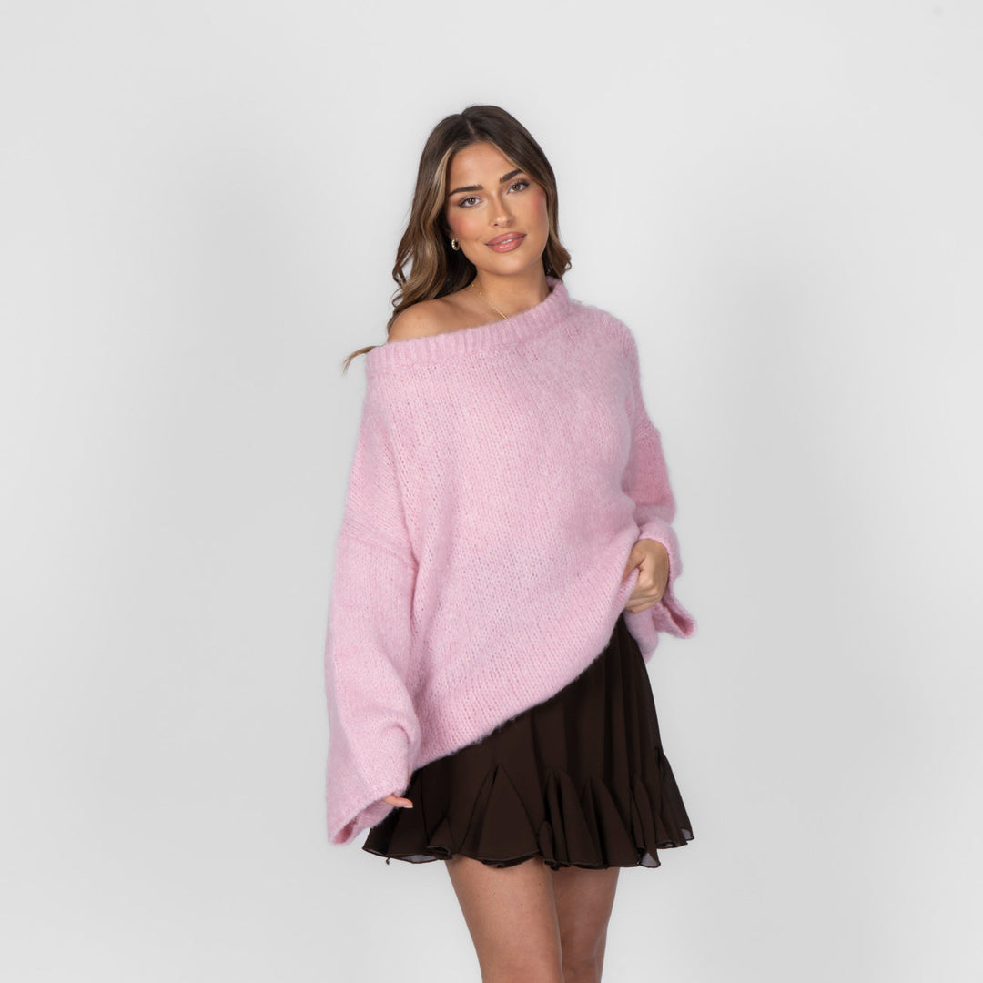 Isla | Slouchy Off-Shoulder Luxe Knit