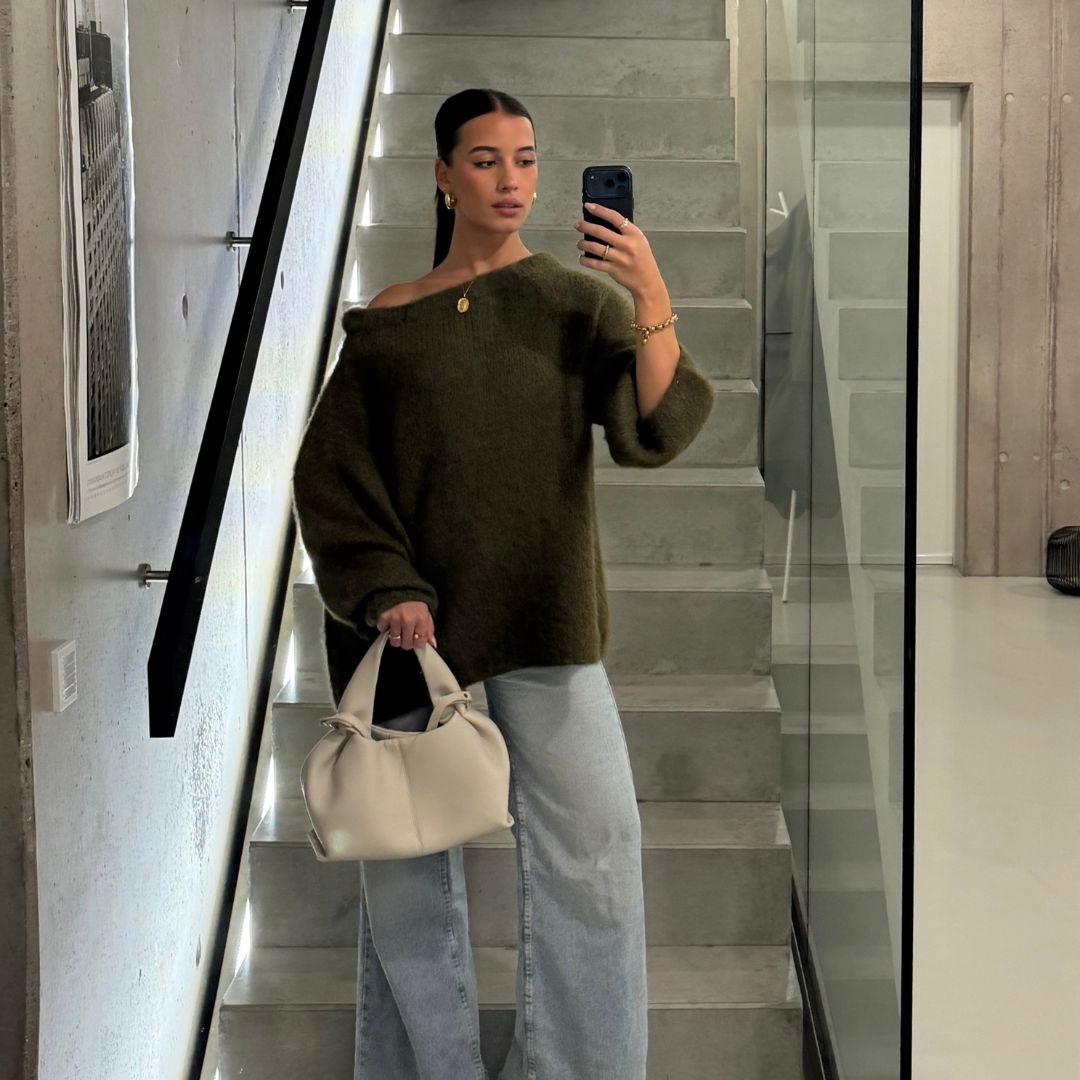 Isla | Slouchy Off-Shoulder Luxe Knit