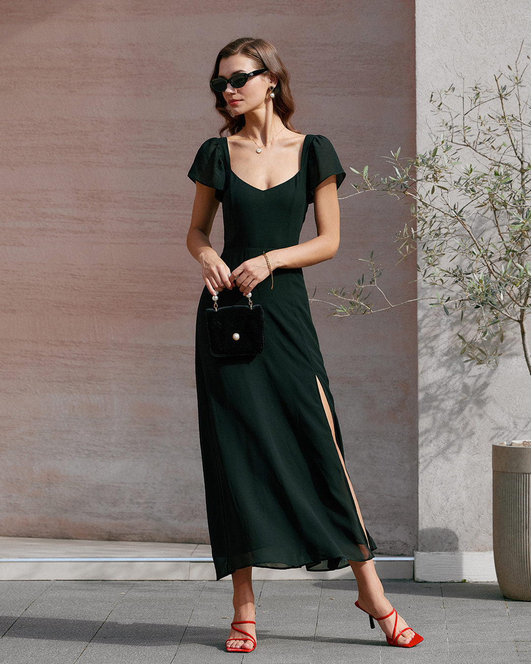 Genevieve | Textured Jacquard Sweetheart Maxi