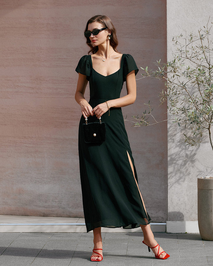 Genevieve | Textured Jacquard Sweetheart Maxi