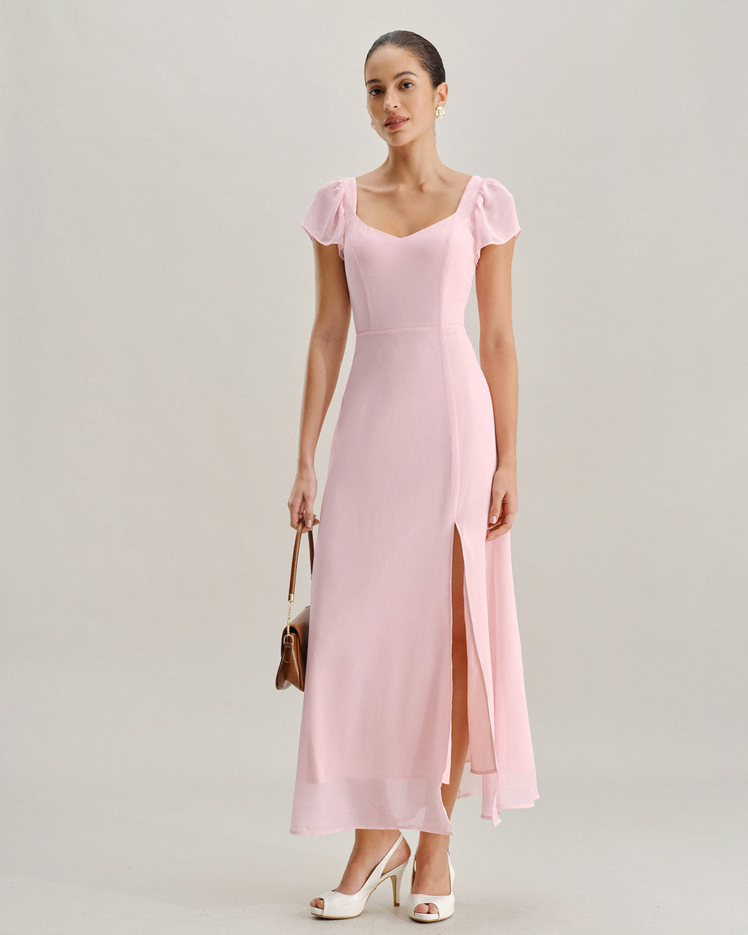Genevieve | Textured Jacquard Sweetheart Maxi