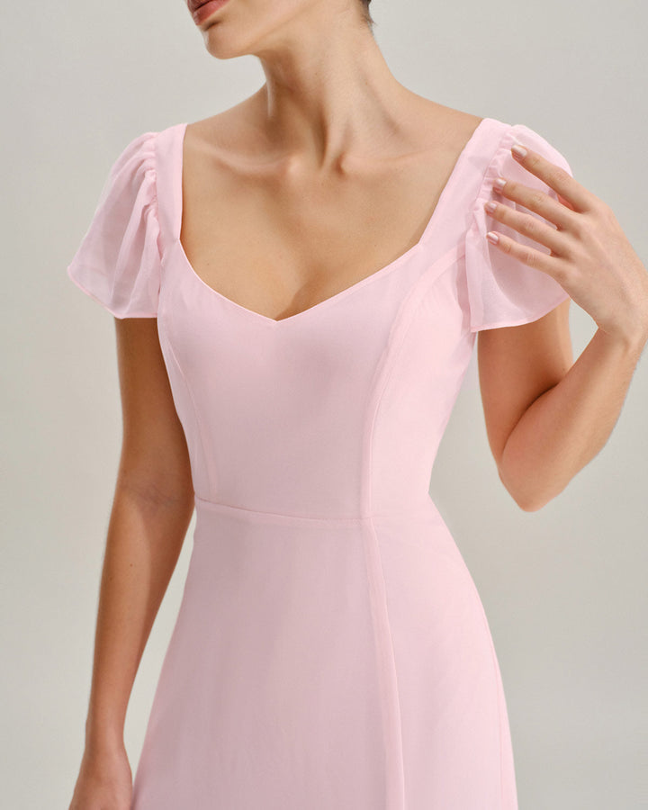 Genevieve | Textured Jacquard Sweetheart Maxi