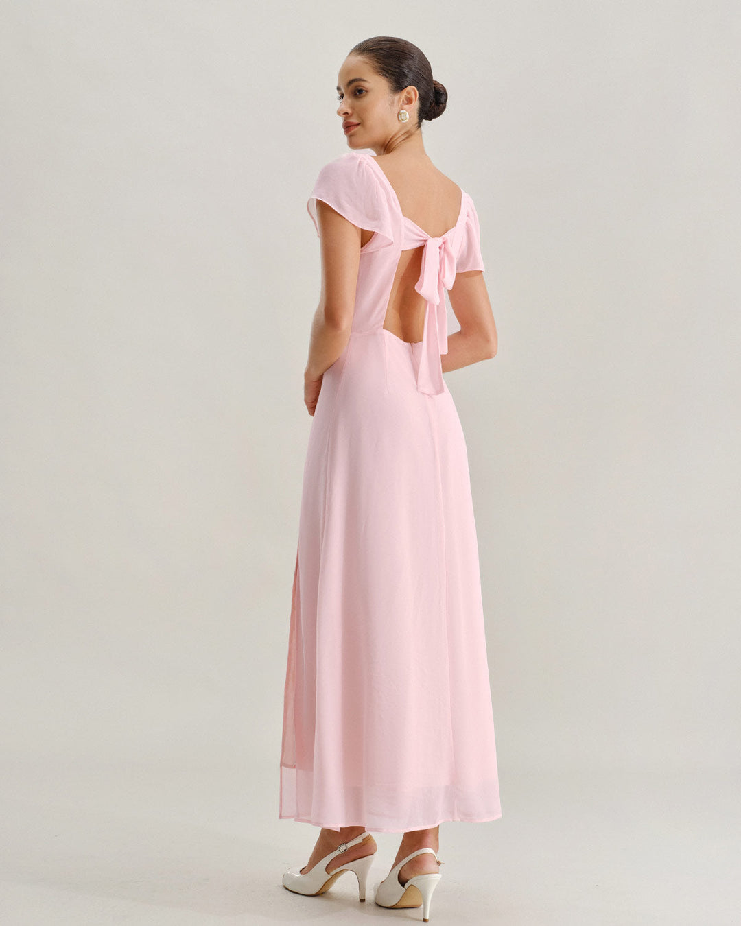 Genevieve | Textured Jacquard Sweetheart Maxi