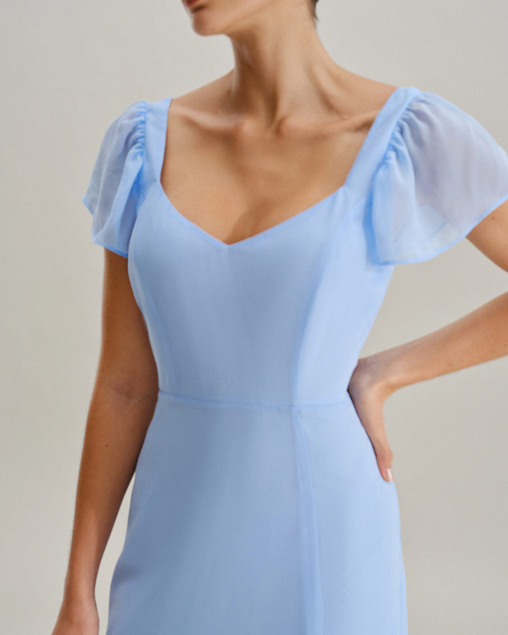 Genevieve | Textured Jacquard Sweetheart Maxi