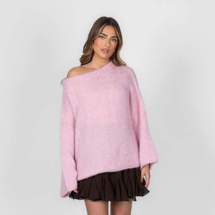 Isla | Slouchy Off-Shoulder Luxe Knit