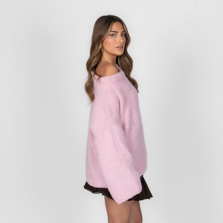 Isla | Slouchy Off-Shoulder Luxe Knit