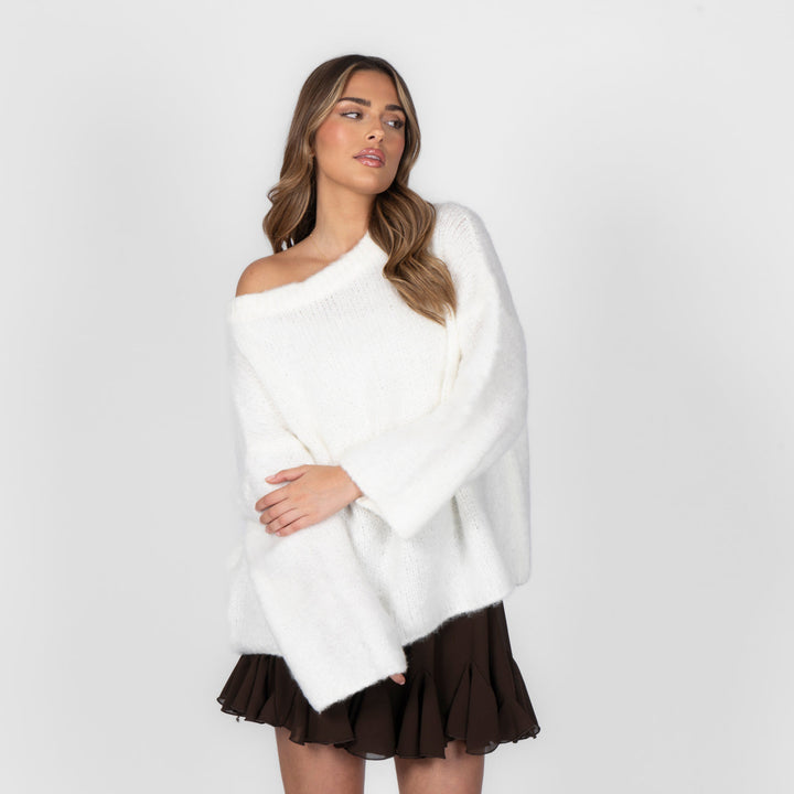 Isla | Slouchy Off-Shoulder Luxe Knit