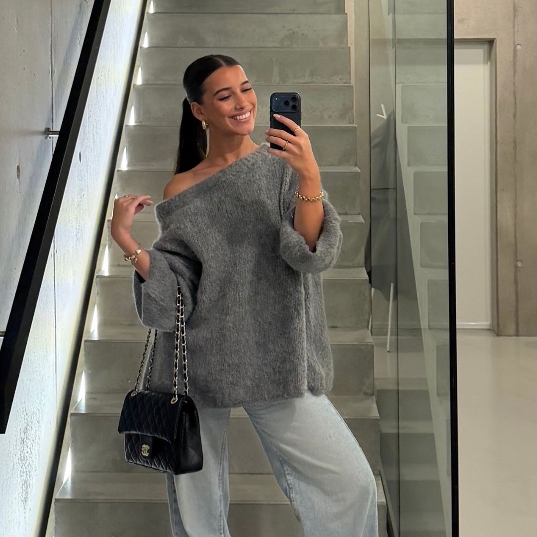 Isla | Slouchy Off-Shoulder Luxe Knit