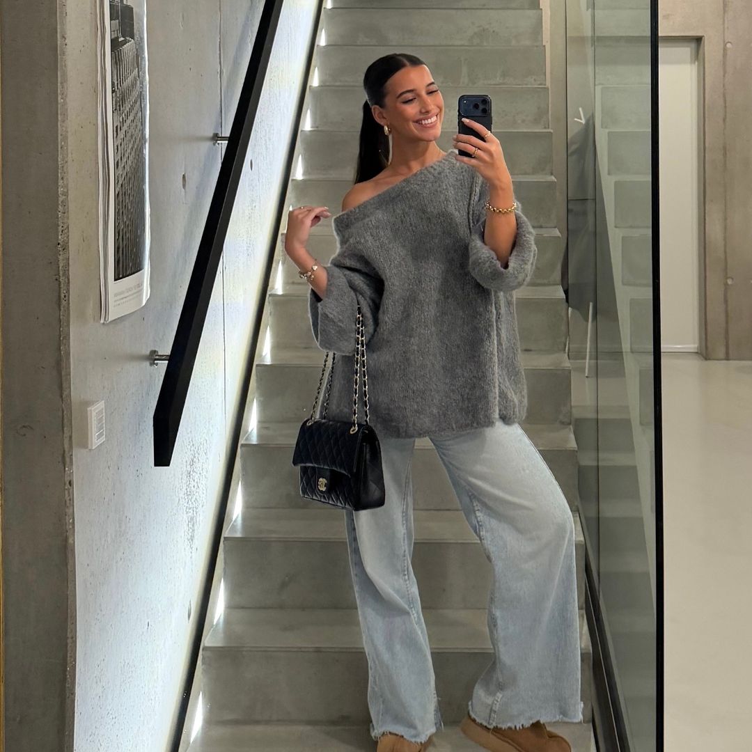 Isla | Slouchy Off-Shoulder Luxe Knit