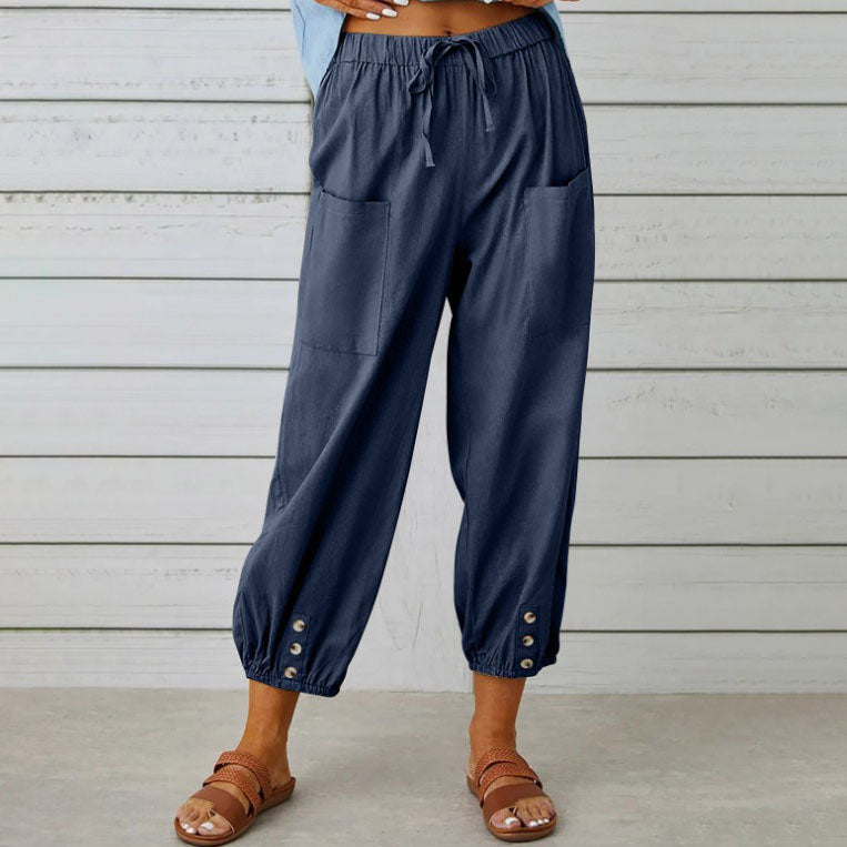 Somerset | Wide-Leg Cotton Trousers