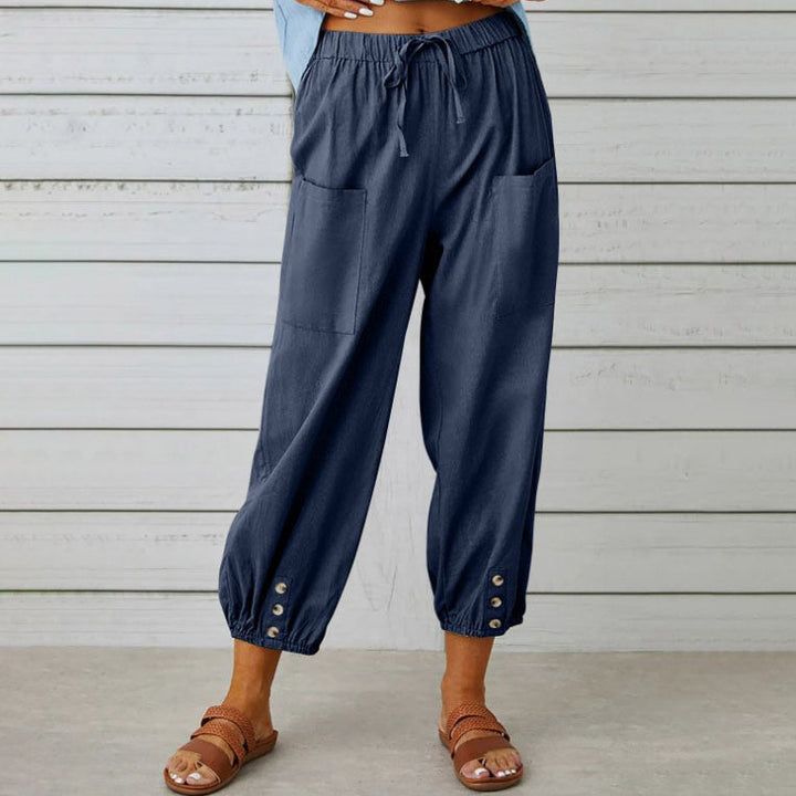 Somerset | Wide-Leg Cotton Trousers