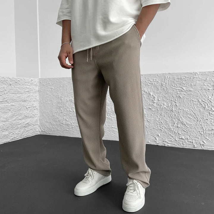 Aria | Relaxed Drawstring Knit Trousers