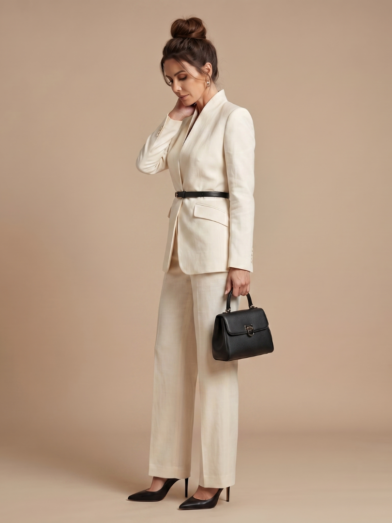 Alta | Structured Stand Collar Tailored Suit