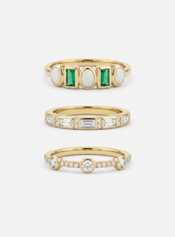 Noble Gold Ring Set