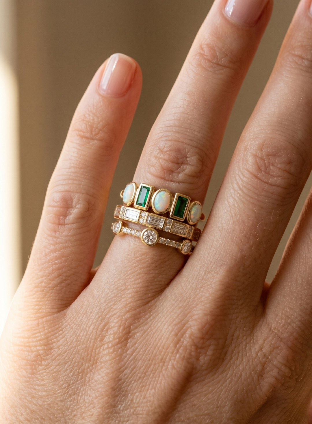 Noble Gold Ring Set
