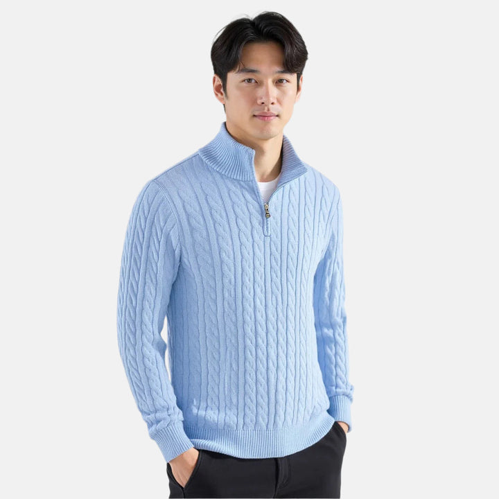 The Taebaek Heritage | Zipped Cable Sweater