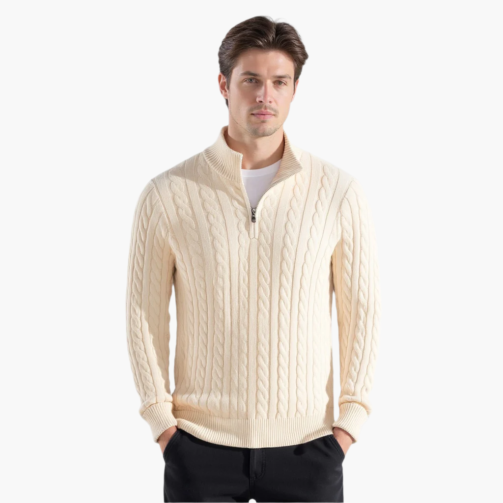 The Taebaek Heritage | Zipped Cable Sweater
