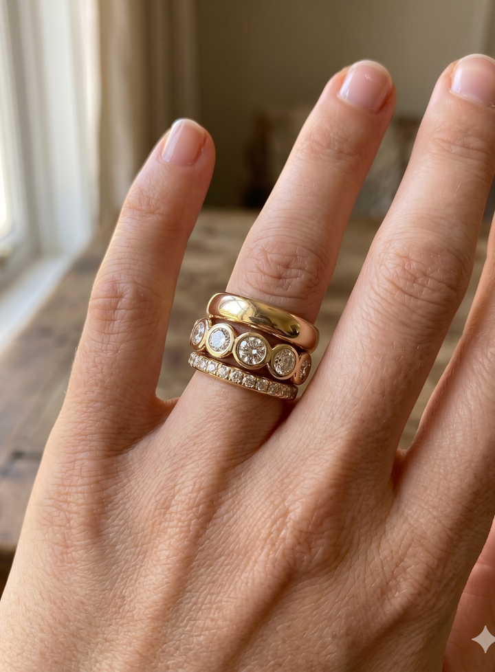 Timeless Radiance Ring Set